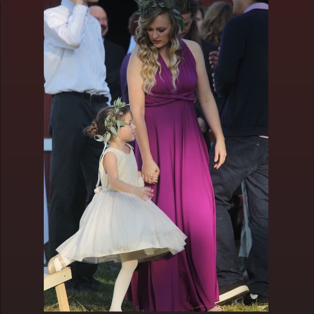 Purple / Grape bridesmaid dress /gown